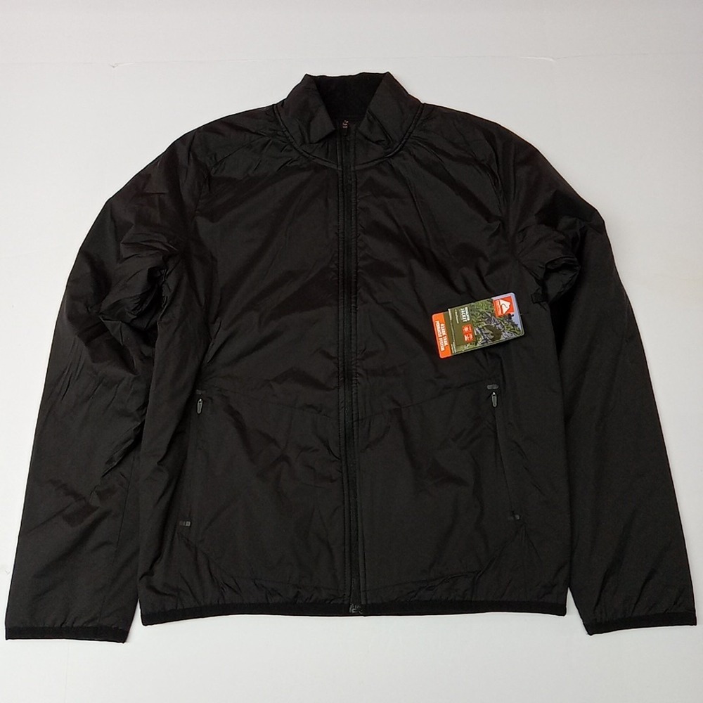 Ozark Trail Insulated Jacket Men's S Black Lightweight UPF 50 Wind Resistant NWT